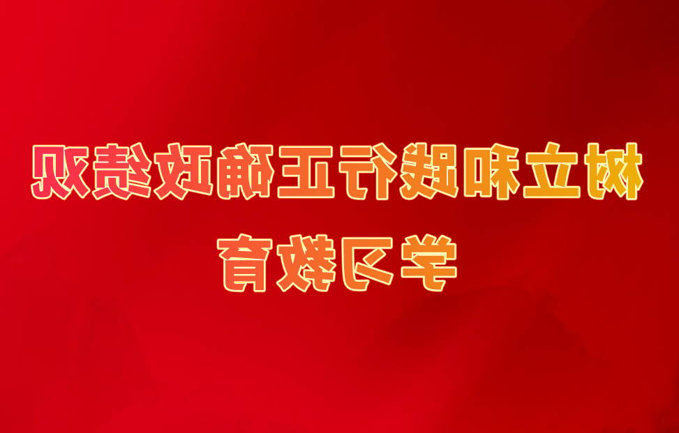 树立和践行正确政绩观学习教育